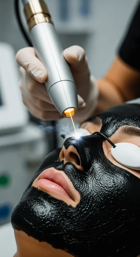 Laserowy peeling weglowy